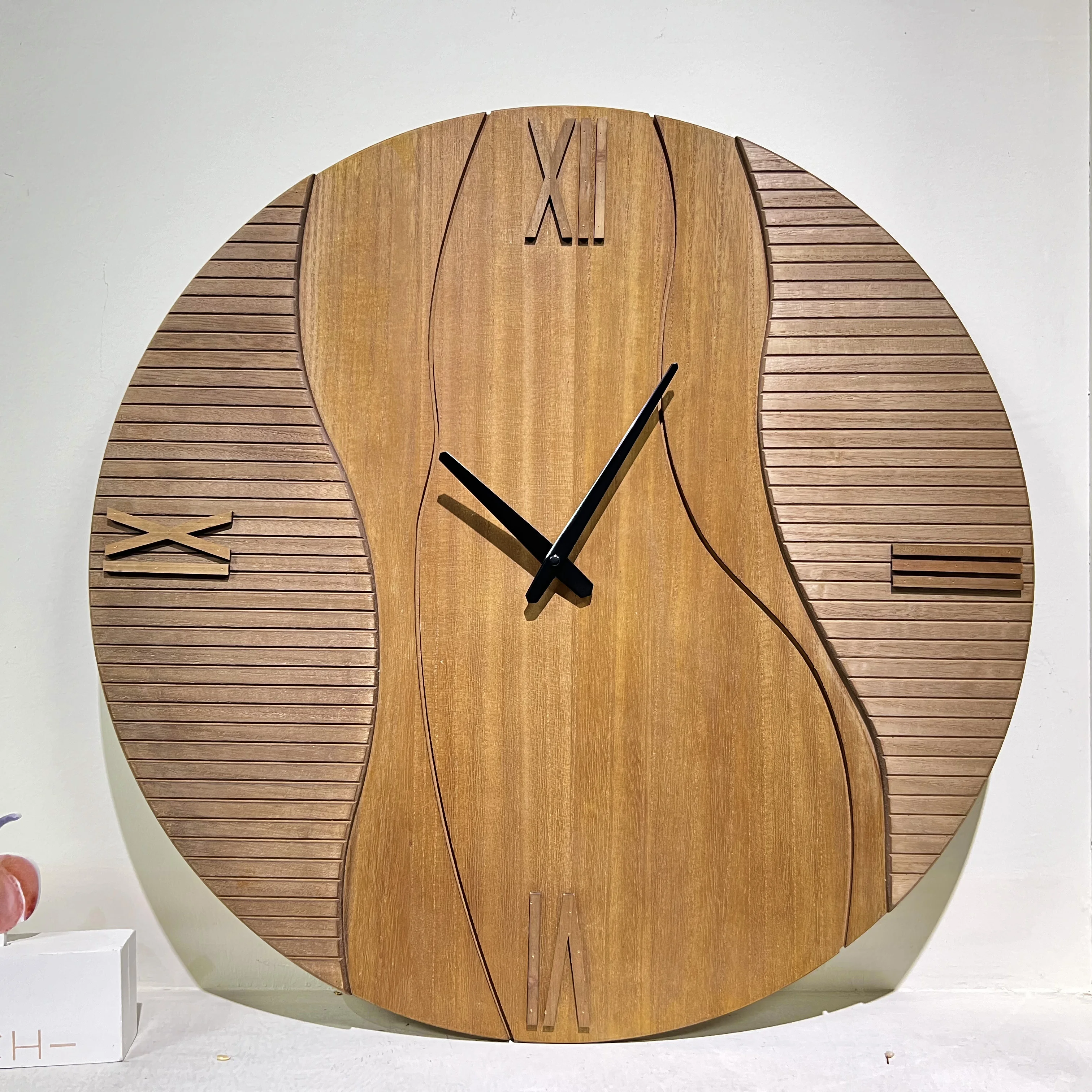 60X45CM New Nordic Modern Simple Art Wall Hanging Luxury Creative Decoration Wooden Golden Mirror Home Decor Dropshipping DDP