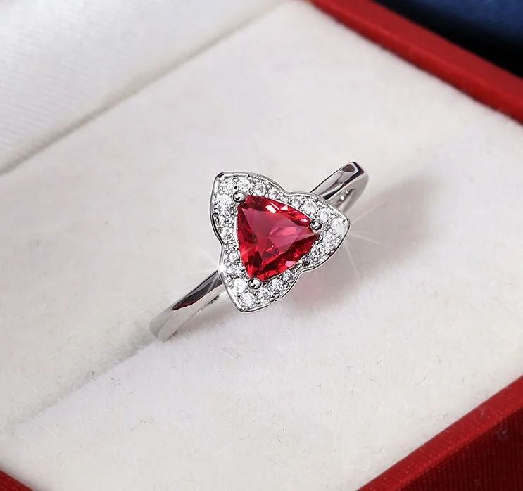 

Fashion Jewelry KYRA0965 Platinum Plated 3A Zircon Ring Jewelry for Women, Silver