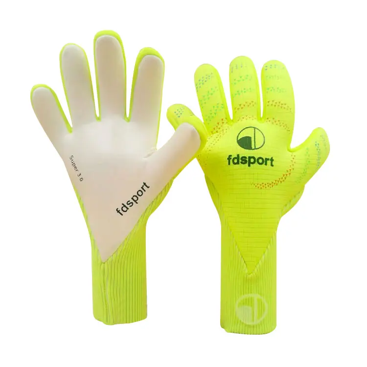 

Sports latex finger gloves soccer goalkeeper gloves, Customize color
