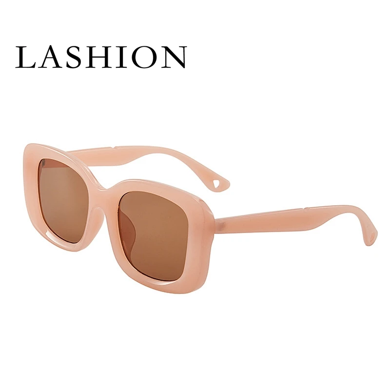

Trendy women sunglasses shades Luxury Brand Designer Candy colors transparent uv400 square frame sun glasses 2022