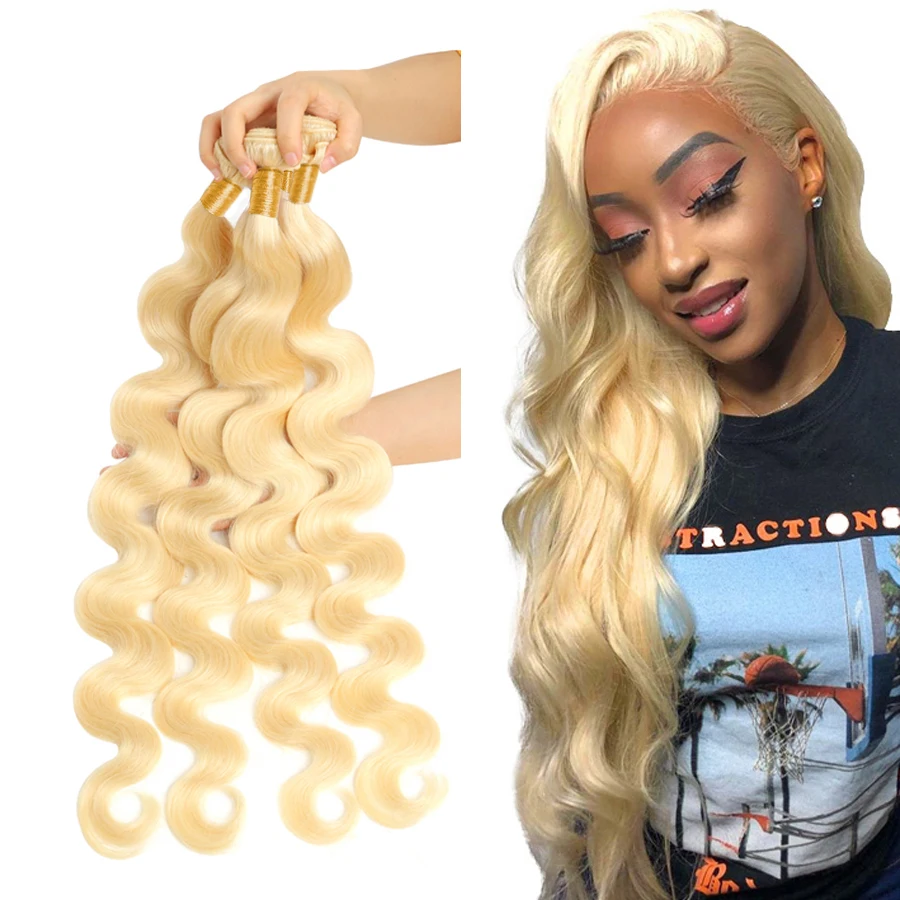 

Wholesale 613 Blonde Hair Weave Bundles Virgin Brazilian Human Hair 613 Bundles 613 frontal and bundles, Natural colors