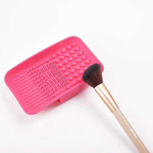 

Silicone Makeup Brush Cleaner Pad, Cleaning Mat, Washing Scrubber Board, Red;green