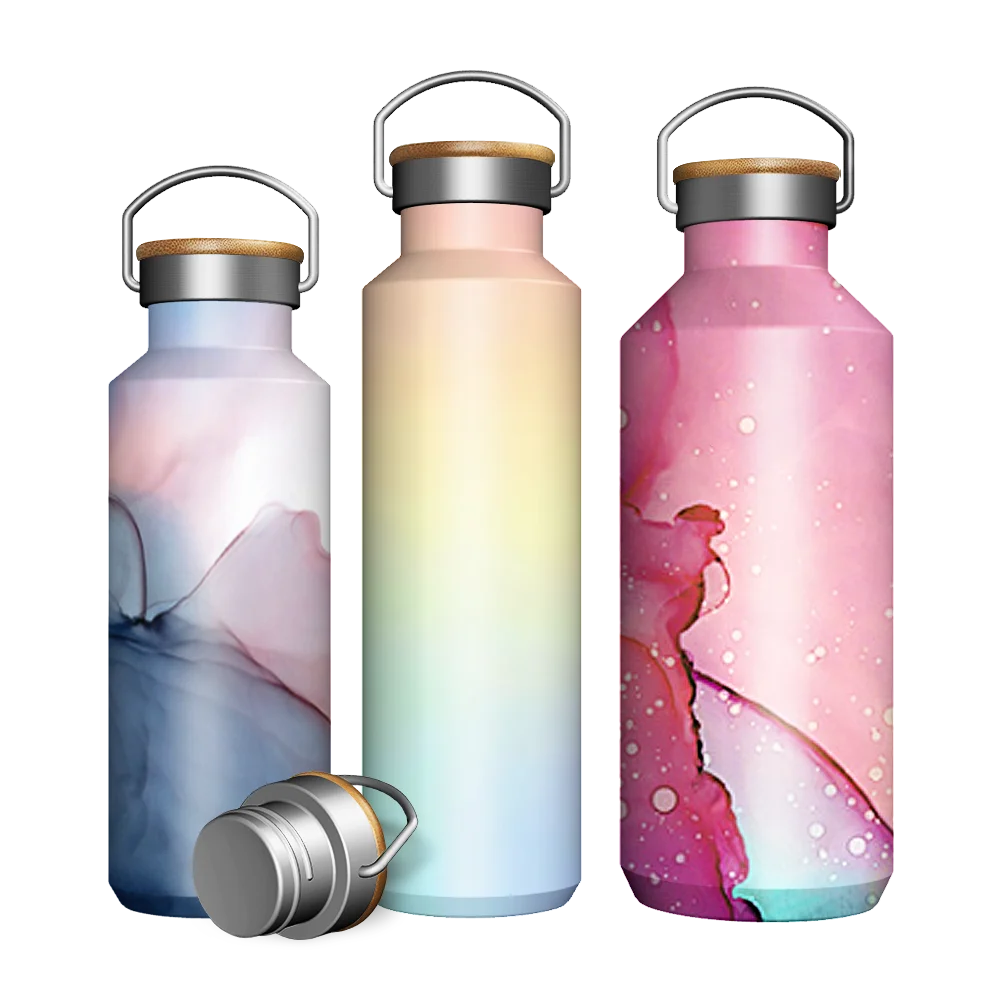 

New Design Water Bottle Double Wall Stainless Steel 304 Flask Sports Flask, Customized colors acceptable