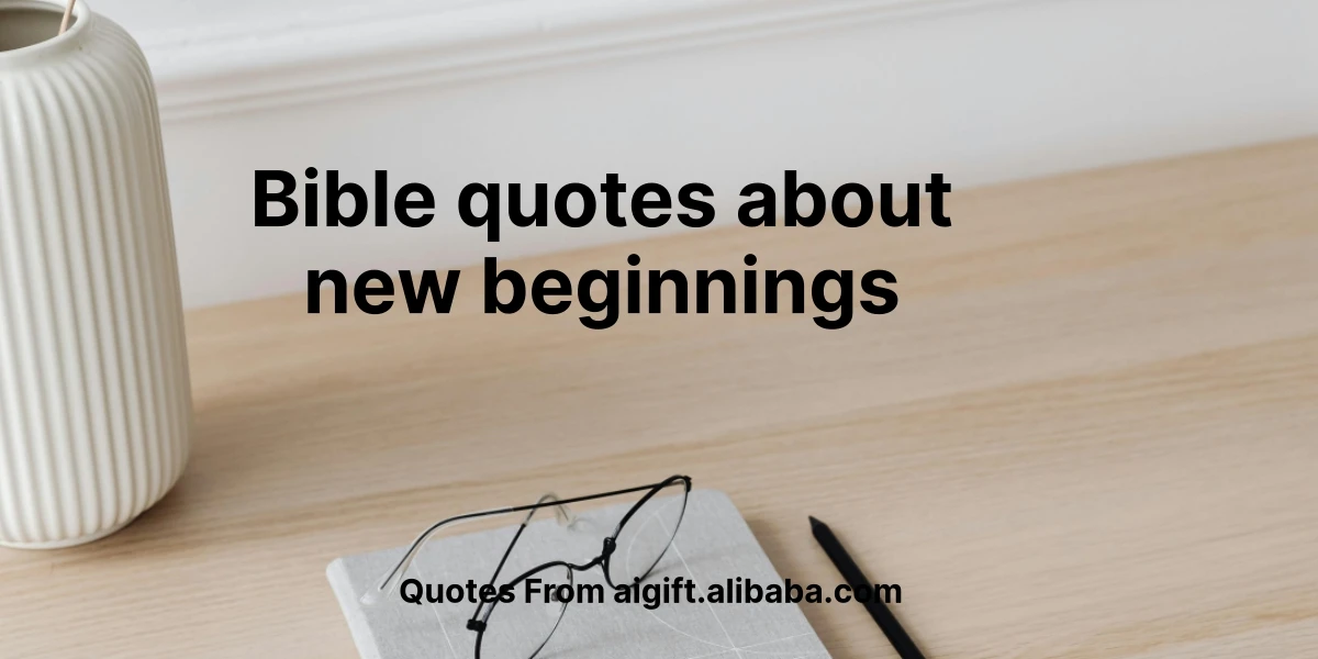 bible quotes about new beginnings