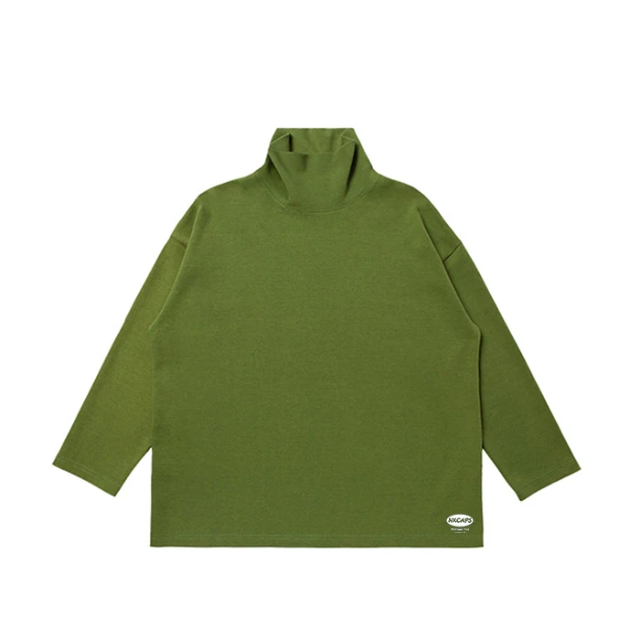 

Women Solid Color Shirts Turtle Neck Women T Shirt Off The Shoulder Long Sleeve Shirt Casual Wear