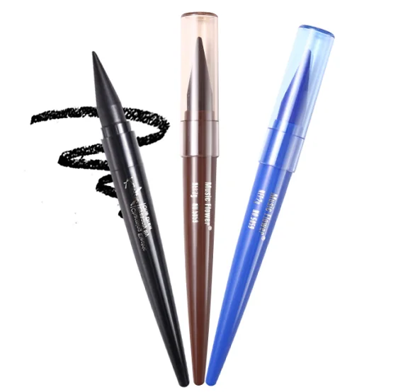 

wholesale high quality private label OEM waterproof longlasting black blue brown eyeliner gel pen kajal eyeliner pencil factory