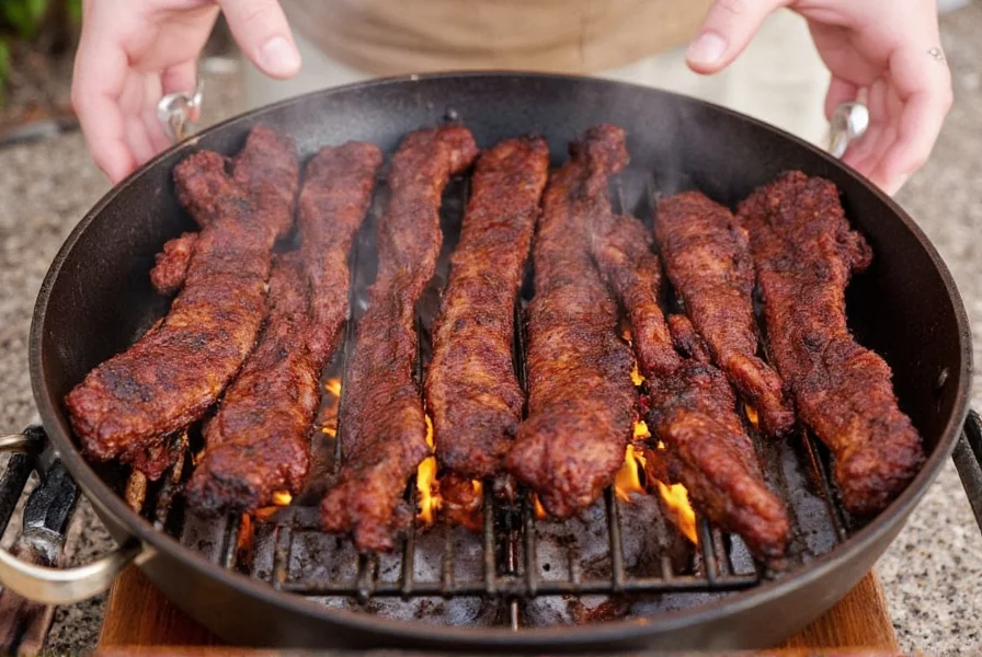 Family enjoying Santa Maria BBQ dinner outdoors