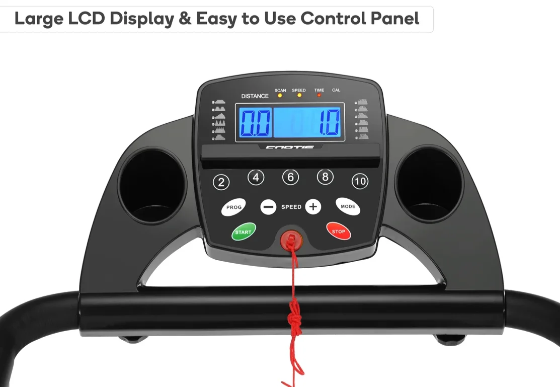 Treadmill 36cm Running Belt Size Motorized Treadmill Walking Machine