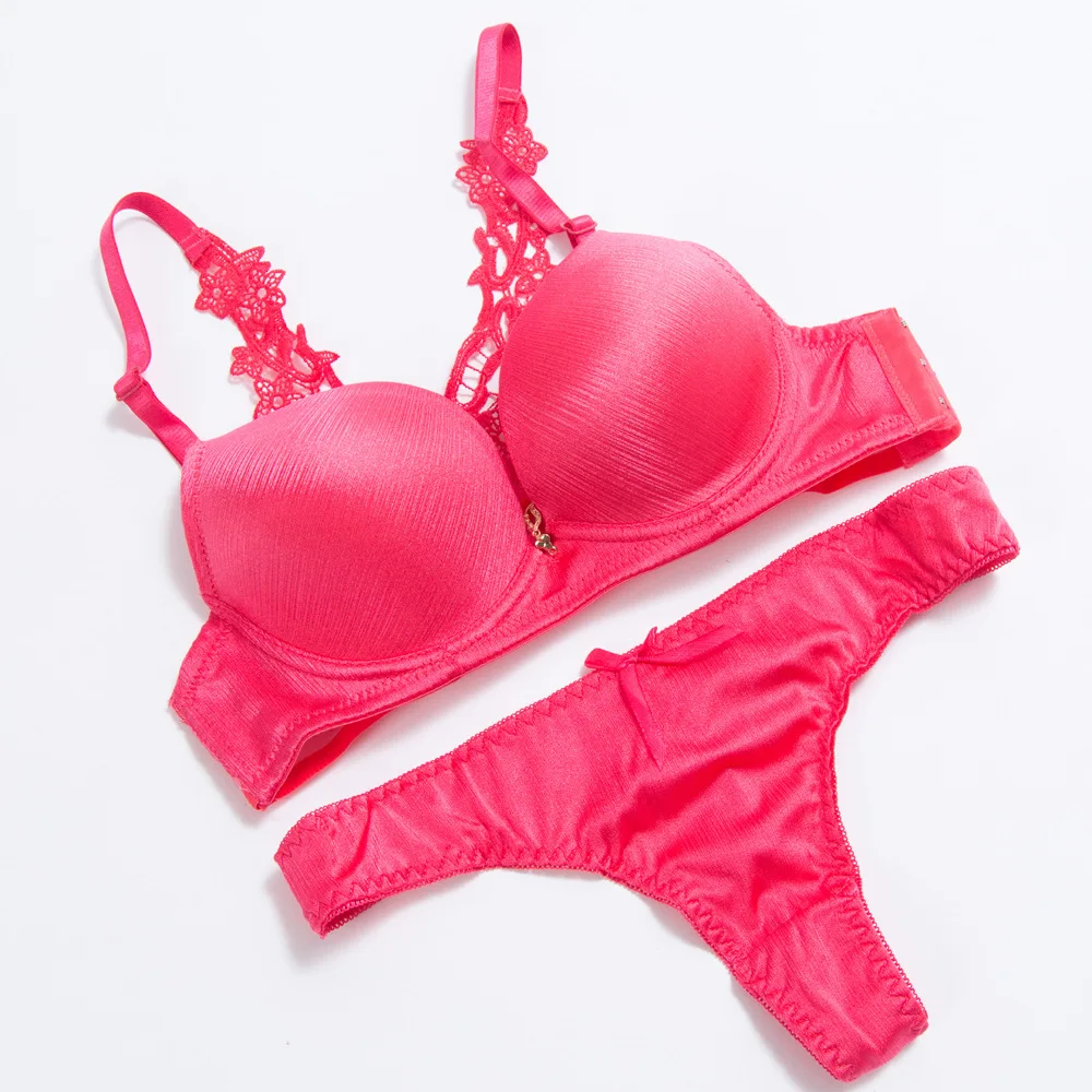 

Sexy Basics Women's bra set Active Sport Thong Panties Underwear, Customized color