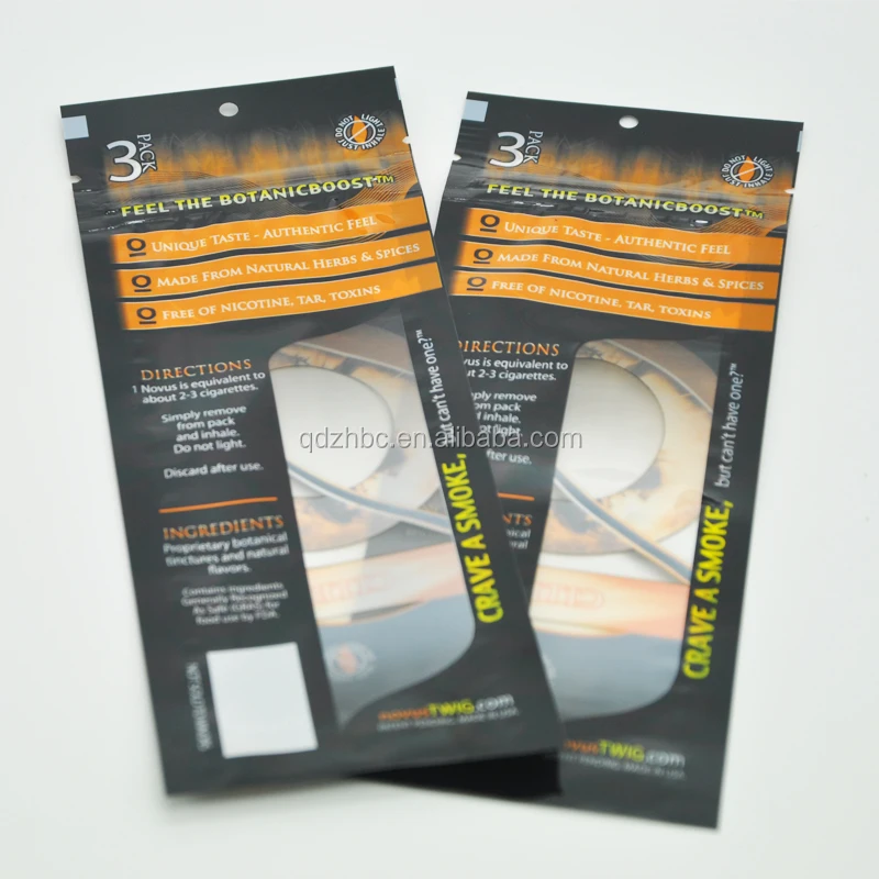 Child Resistant Smell Proof Tobacco Leaves cigar wrap blunt wrap Packaging Zipper Bag With Window