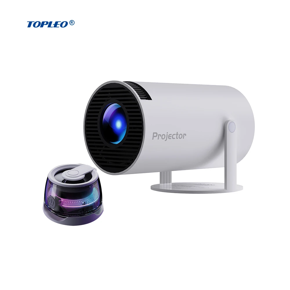 

Topleo Portable Home Theater Projector 120 ANSI Proyector Video Lcd Smart Portable Android 11 HY300 Projector