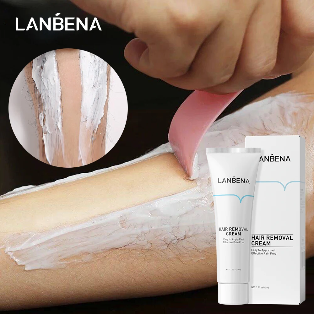 

LANBENA pain free body hair removal cream depilatory remover cream free shipping