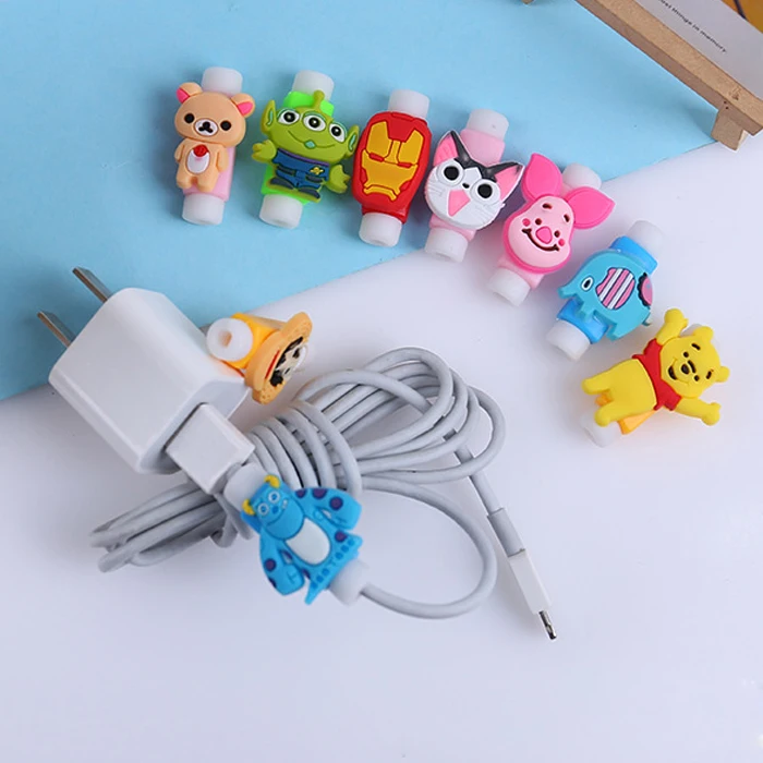 

Popular Cartoon USB Charger Cable Protector Data Line Cord Protection Saver for iPhone 6/7 Plus 8 X