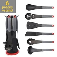 

7PCS non-stick heat-resistant food grade plastic TPR handle cooking nylon Utensil kitchenware Set