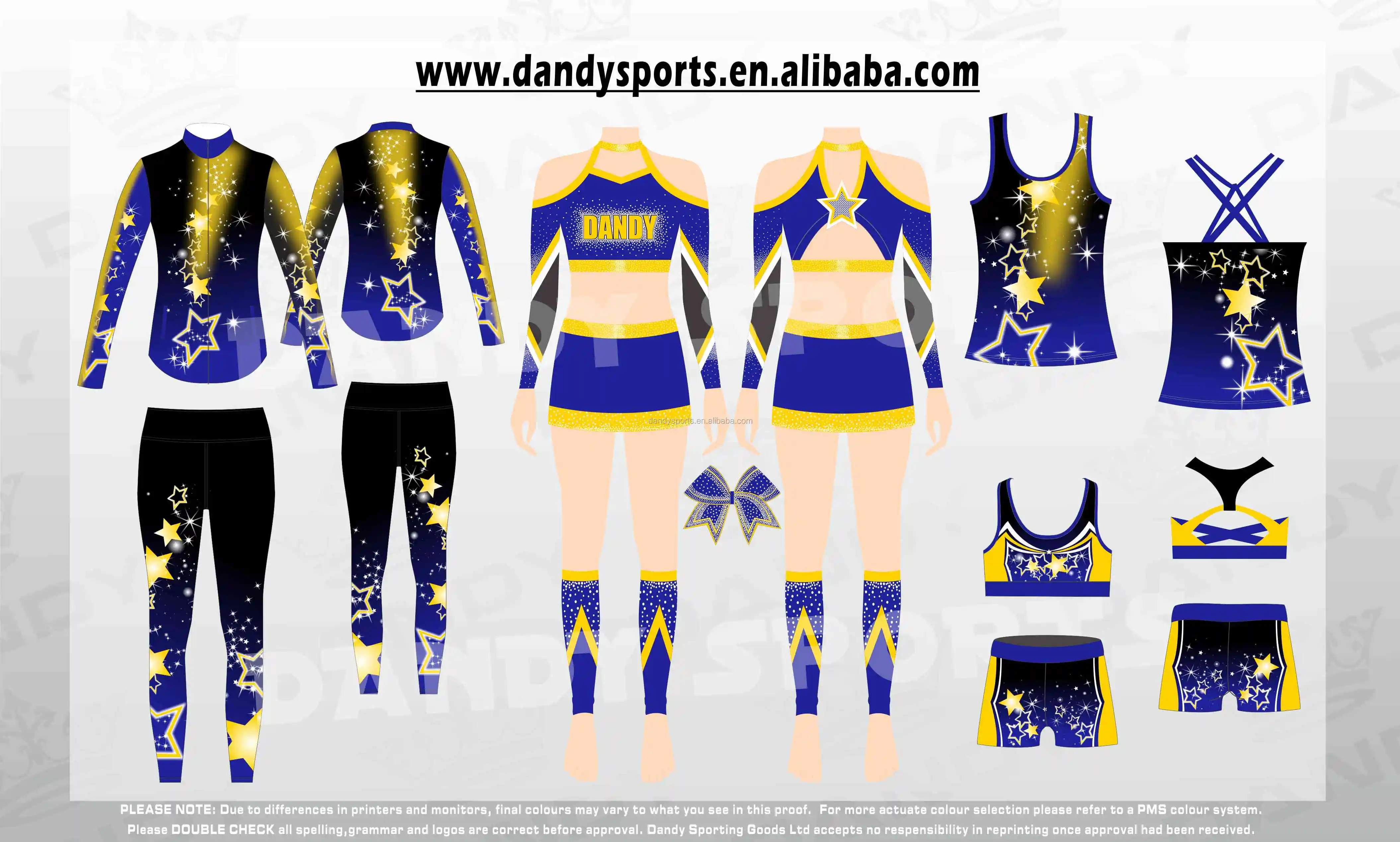 Youth Cheerleader Uniforms Custom Lovely Sublimation Cheer Bodysuits