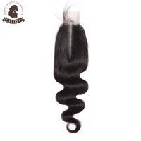 

LIDDY Brazilian Human Hair Lace Closure 2*6 Swiss Lace Closure With Baby Hair Raw Remy Human Hair Extensions 6"-20"