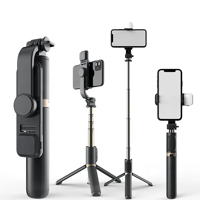 

CYKE Q03s Selfie Fill Light with Tripod Stand 360 Rotation Foldable Detachable wireless Remote Selfie Stick with Fill Light