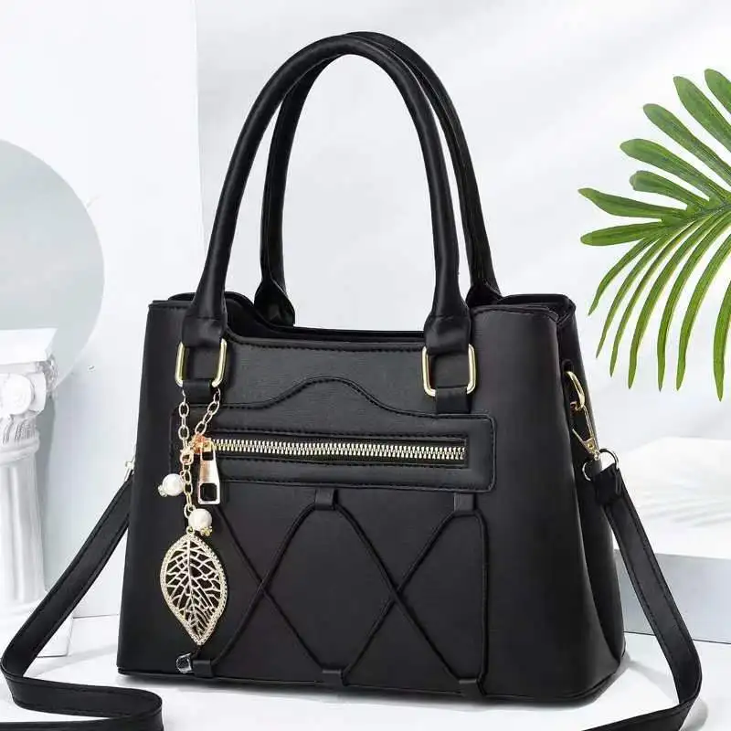 

DL088 45 Fashion Trendy 2022 Leather Bags Portable Lady's Shoulder Bag Handbags Women Hand Bags, Red,black.....