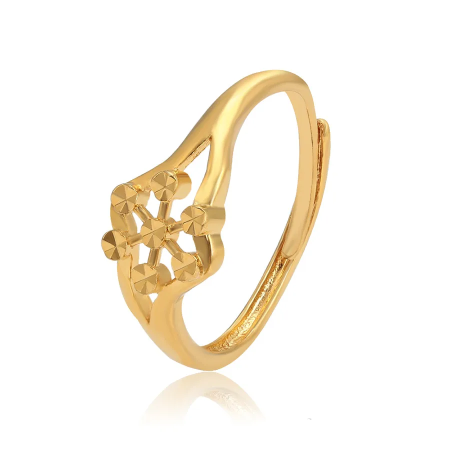 

16760 xuping Jewelry Royal elegant classic design 24K gold plated couple ring opening adjustable ring