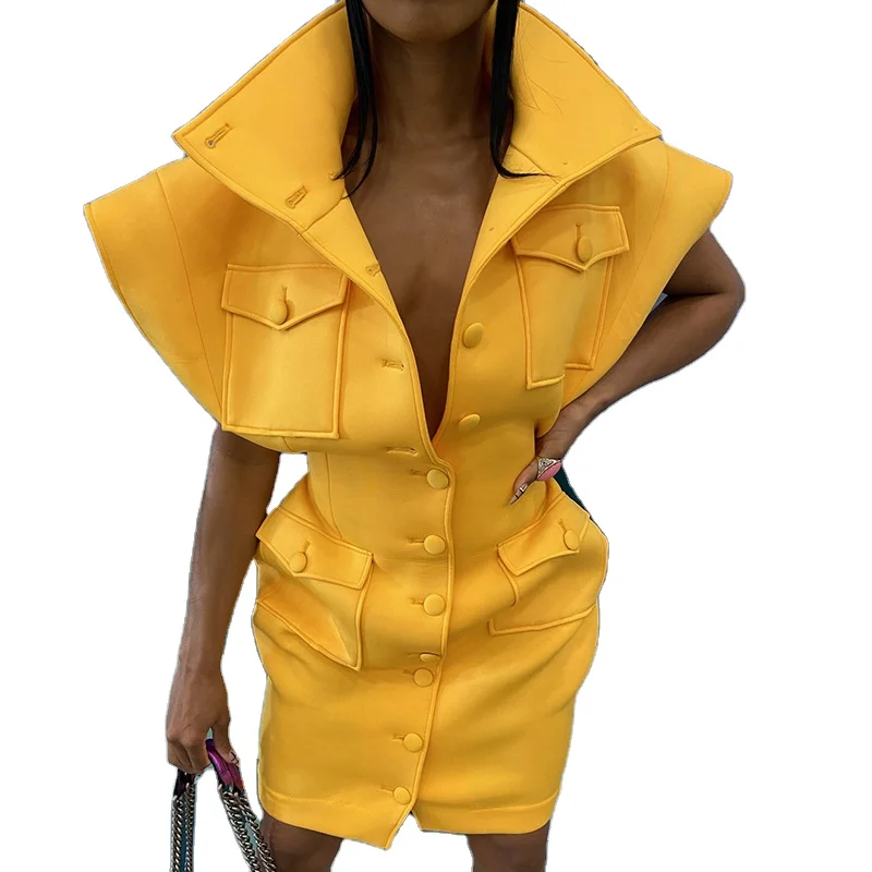 

Women's 2021 Fall/Winter New INS Stand Collar Air Cotton Dress coat for women