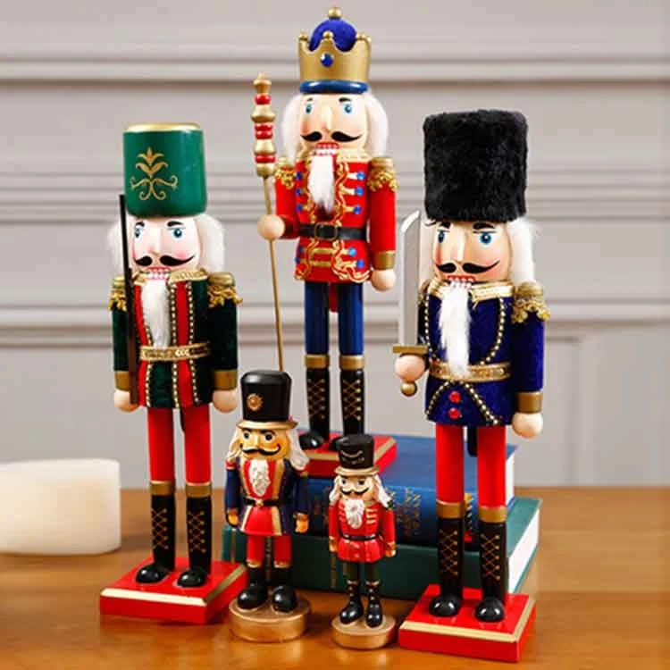 Wholesale Classic Resin Xmas Gift Set Nutcracker Figurines,Polyresin Hand Made Nutcracker