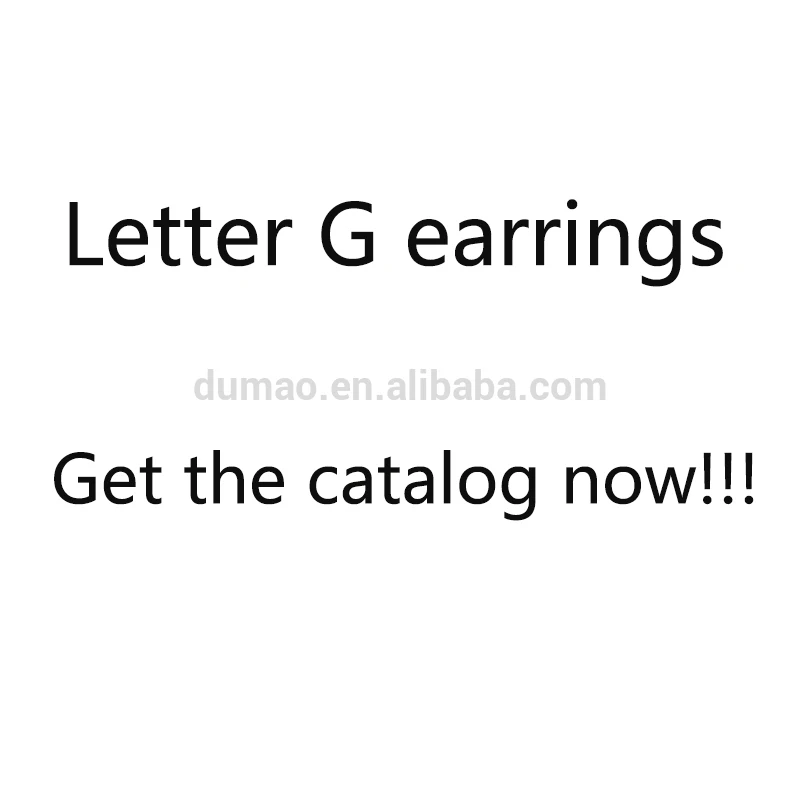 

Gold Stud Earrings for Women Letter G Earrings