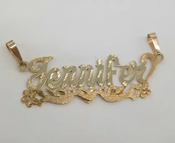 

Custom Name Necklace Double Name Plate Personalized Laser Cut Custom Design, Picture