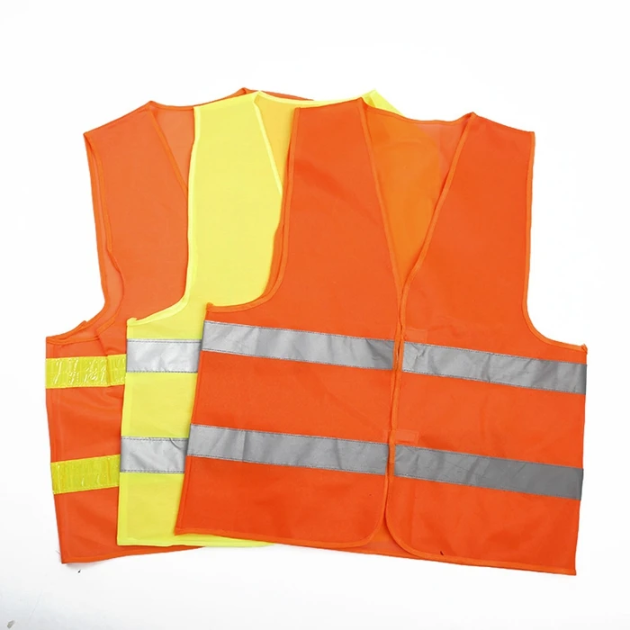 
Front safety vest reflective strips High visibility easy open promotion uniform team work outdoor wear design vest uniforms <span style=