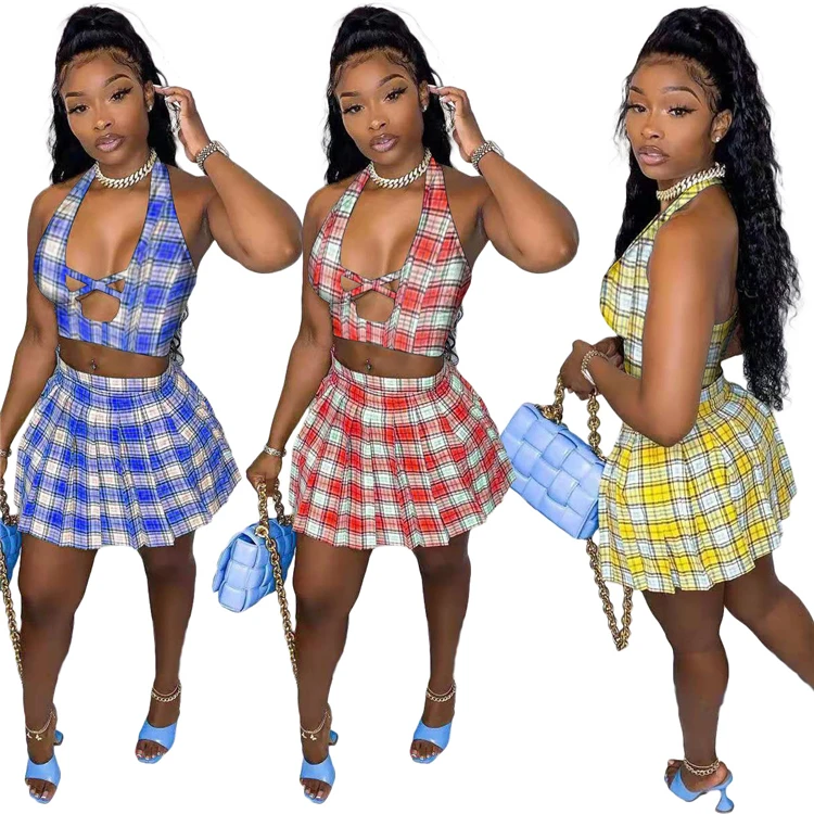 

DF40711 Multifunctional Skirt Women Two Piece Set Summer 2021 for wholesales, Photo shown