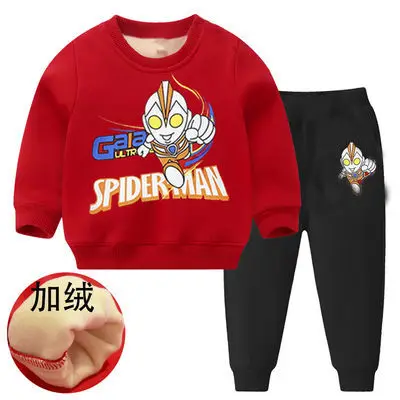 

Kids Clothing Boys' Girls' Spring Autumn Children's Set Velvet Winter Baby Long Sleeve 2pcs
