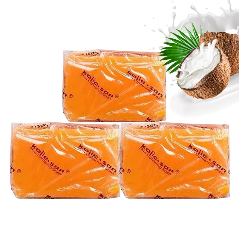 

Kojic acid soap whitening soap 35g best skin whitening organic Papaya Soap, Yellow, custom made