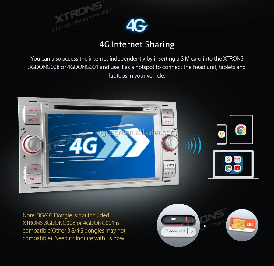 Xtrons 7 Inch Android Car Video For Ford C-max/focus 2/s-max With