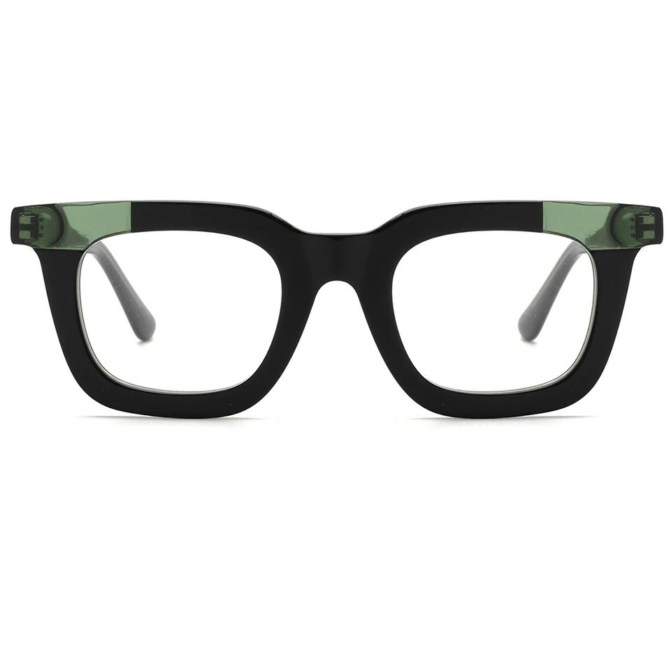 

Fashion Stitching color Acetate optical frame hot selling high end Luxury Acetate eyeglasses frame