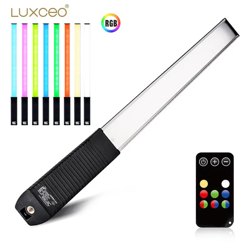 

LUXCEO Q508A 1000lm RGB Led Video Light Wand Tube Photography Lamp Lighting IR Control 8 colors 3000K 5750K For Youtube TikTok