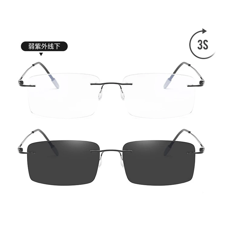 

SKYWAY Popular Smart Multifocal Frameless Color Changing Anti-Blue Light Blocking Presbyopia Reading Glasses