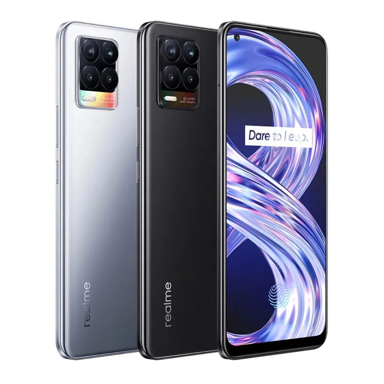 

Global Version 6.44 Inch Realme 8 5G Mobile Phone Smartphone 30W Fast Charge NFC Cell Phone, Black