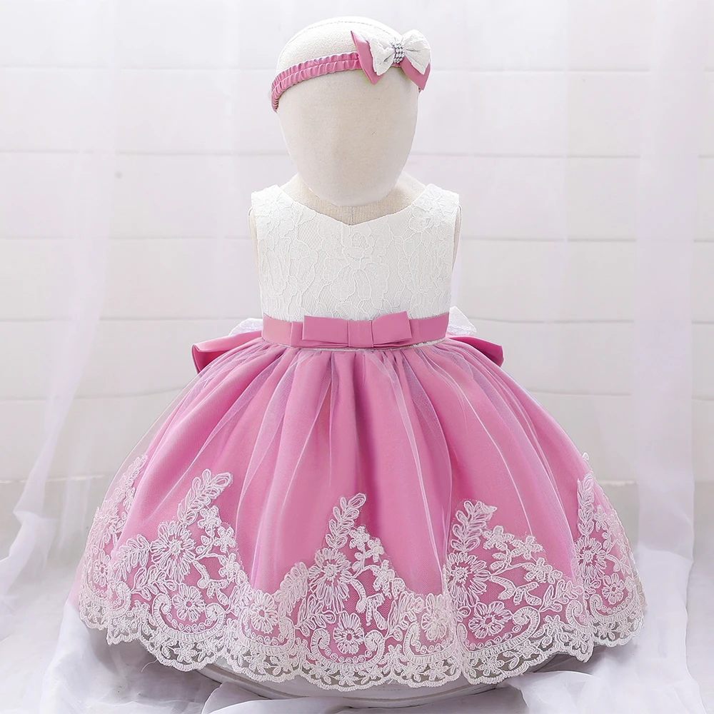 

MQATZ Kids Party Dress Fancy Wear Birthday Clothes Princess Dress Girls Birthday Party Dress Age 0-2 Years Old