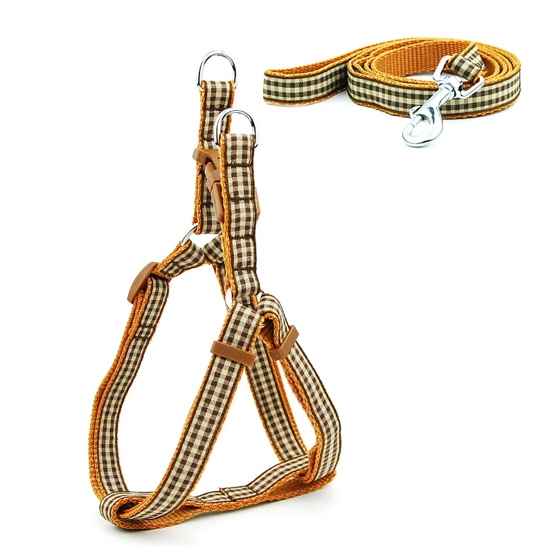 

Harnais Pour Chien Plain Low Price Economic Climbing Security Durable Iightweight Easy Walk Harness Dog Leash, 5 colors