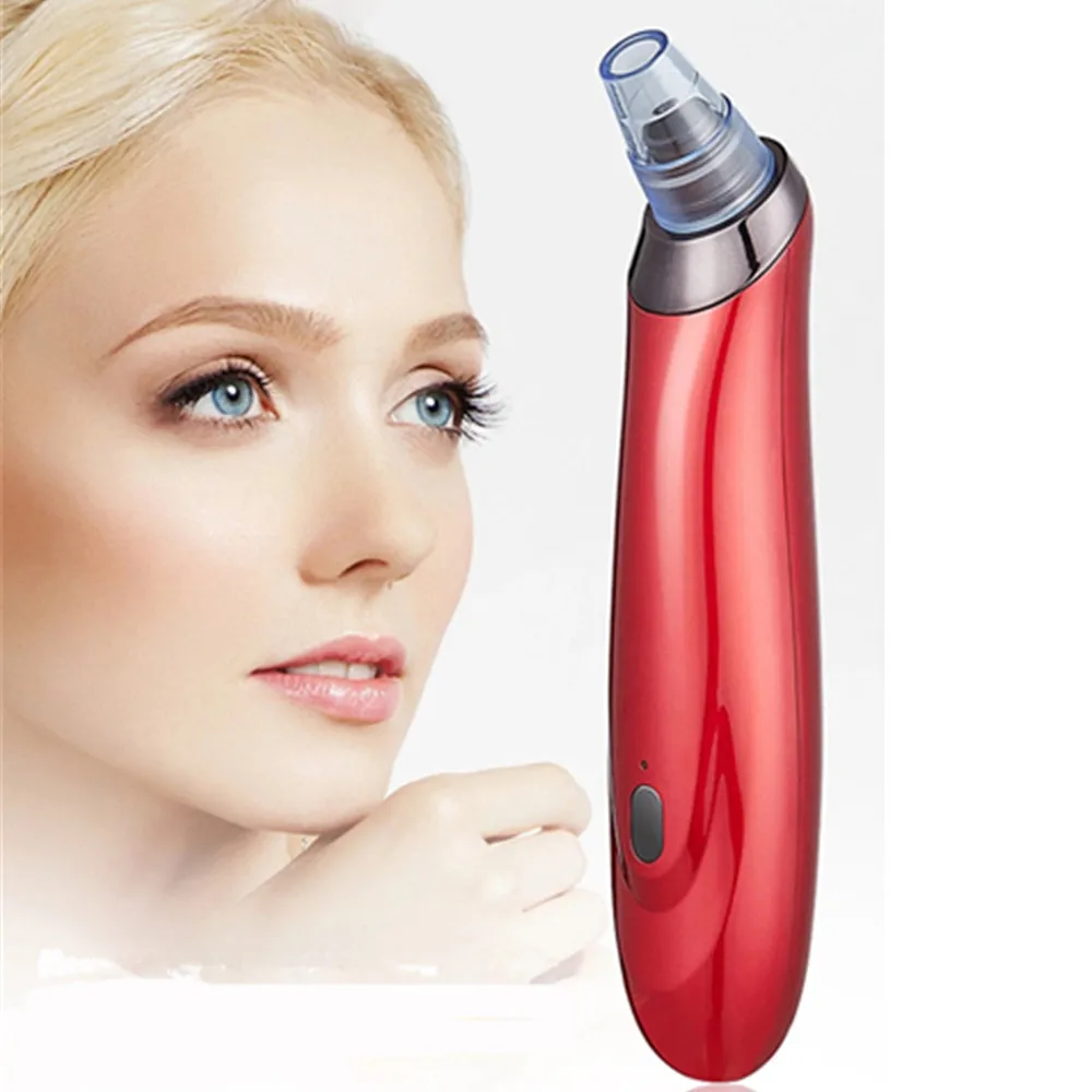 

Pore Cleaner Black Head Suction Extractor Tool Kit Acne Removal Blackhead Remover Vacuum, Black, white, red