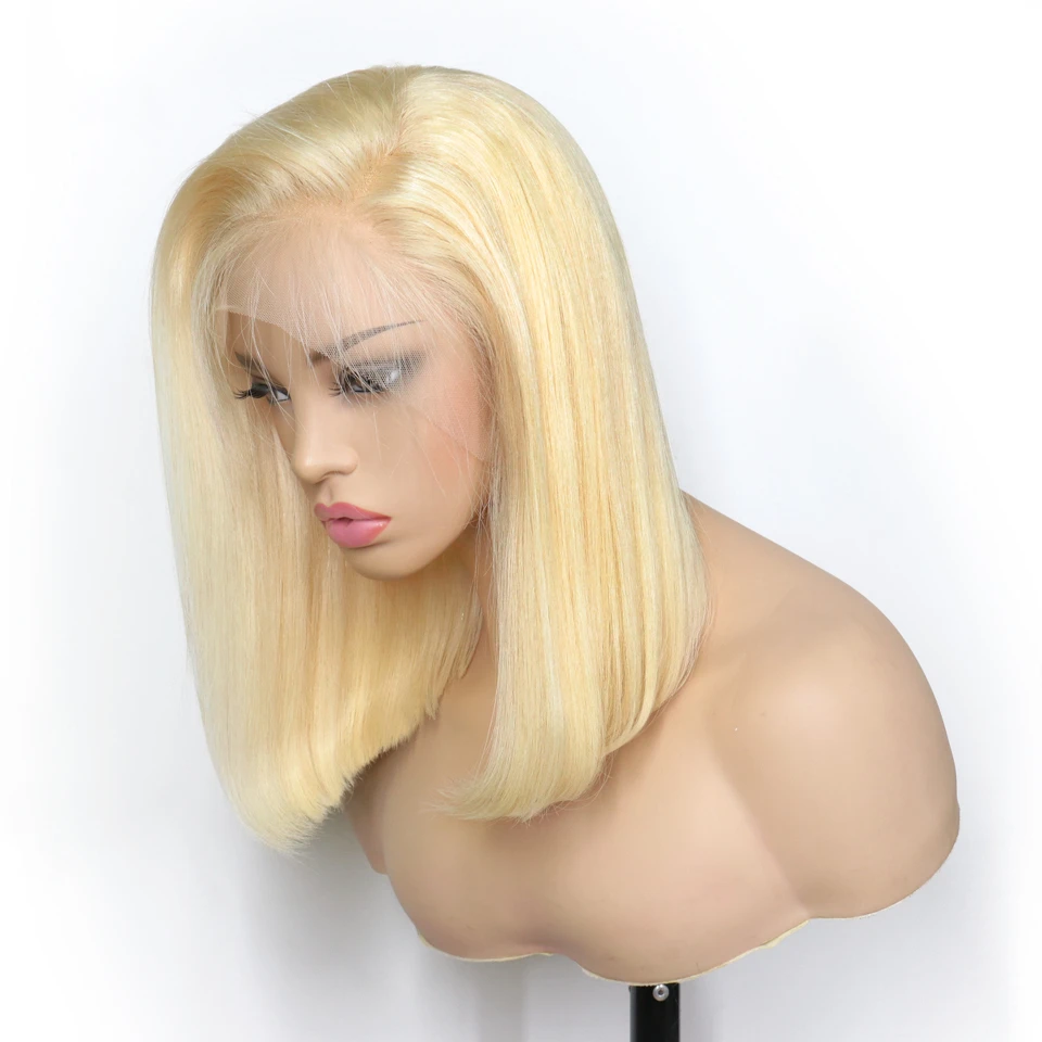 

Addictive Platinum Bob Human Hair Wig Wholesale Lace Front Hunan Wigs 613# 13x4 Straight Bob HD Lace Front Wig Wholesale Vendor