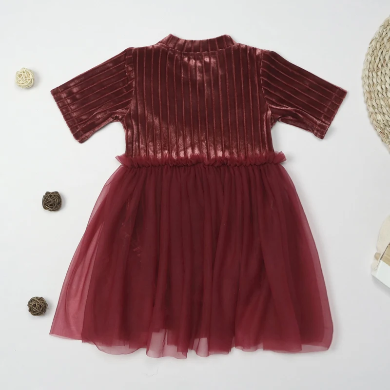 

Wholesale Toddler Kids Bodysuit Rose Pink Baby Girl Romper Dress