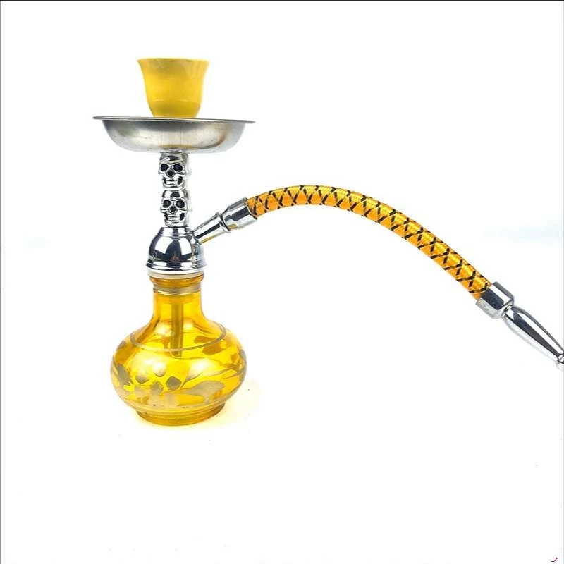 

China ready ship whole set hookah modern russian portable flask glass shisha