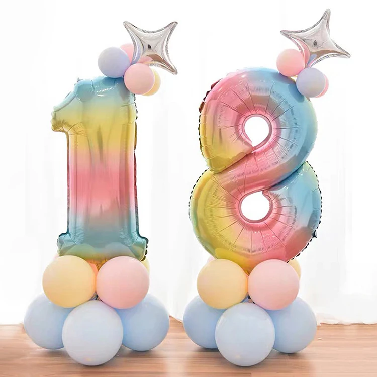 Шары цифры на день рождения