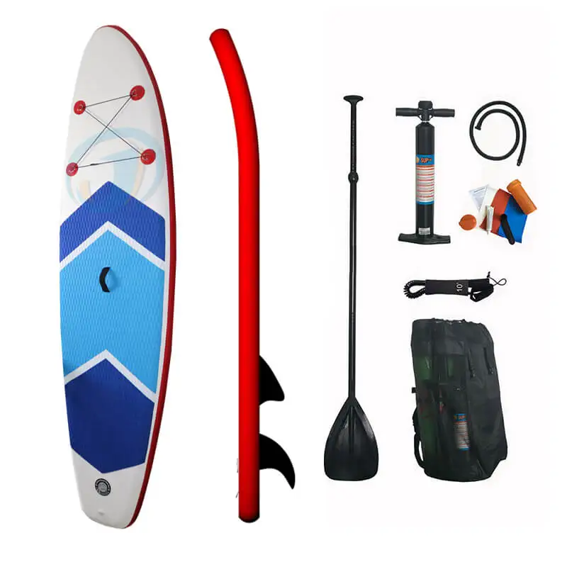 

Double Layer Red Inflatable Sup Stand Up Paddle Board Standup Paddles Set, White, blue, yellow, red, etc .