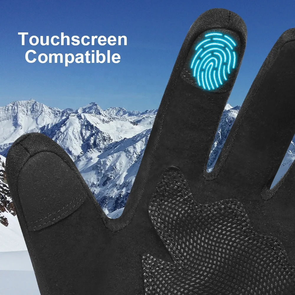 Winter Softshell Handschuhe Unisex Warm Thermisch Winddicht_voghion.com