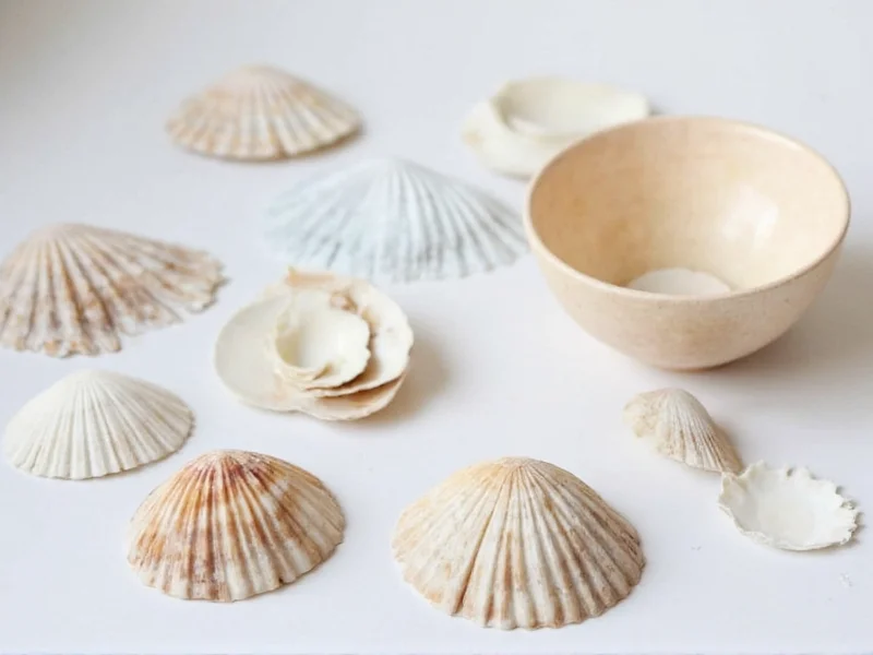 DIY seashell craft project using sustainable materials