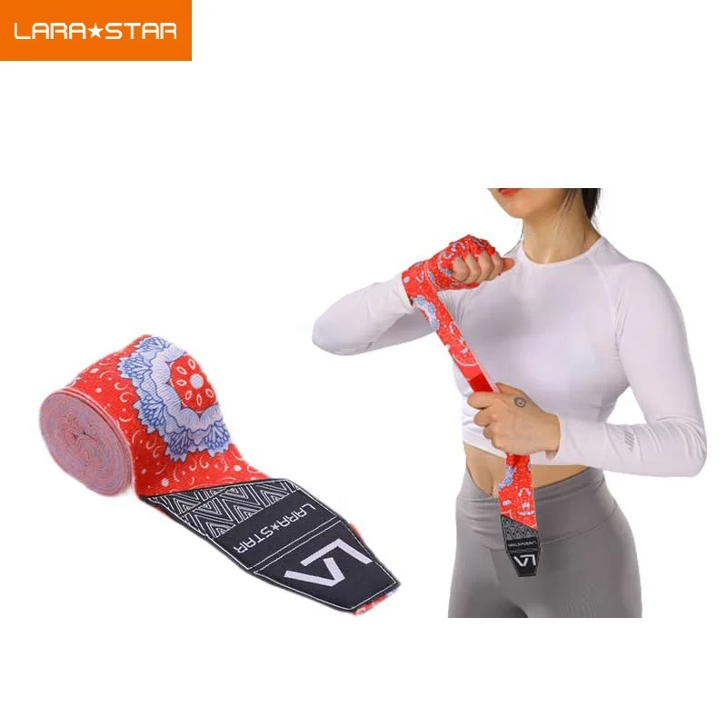 

Custom Design high elastic  Boxing Hand Wraps Stretchable Available In All Sizing mma Hand Wraps bandages, Customized color