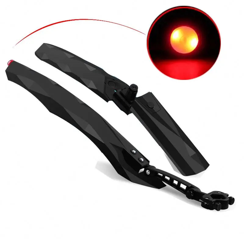 

LED taillights mountain bike lengthening fast disassembly convenient dismounting waterproof board, Red - white - blue - black