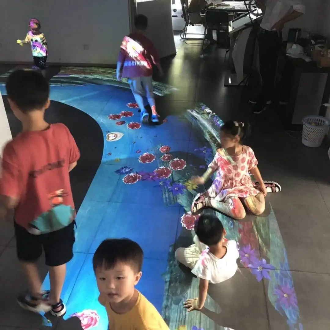 

High-tech Interactive floor/wall projection system for wedding/advertising in Christmas