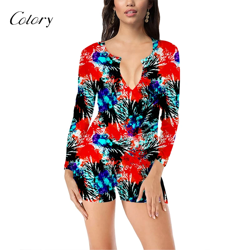 

Colory Sexy Swimsuit For Autumn Clothing Women Romper For Ladies, Picture shows